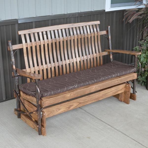 A &amp; L Furniture Hickory Porch Glider Glider 4ft / Rustic Hickory
