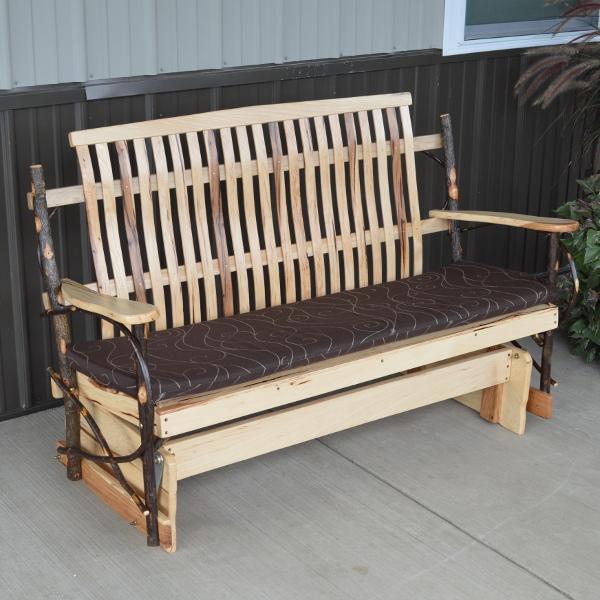 A &amp; L Furniture Hickory Porch Glider Glider 4ft / Rustic Hickory