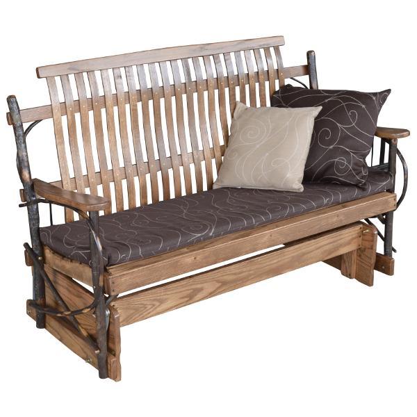 A &amp; L Furniture Hickory Porch Glider Glider 4ft / Walnut