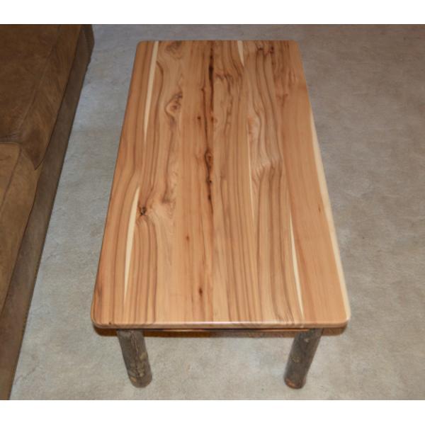 A &amp; L Furniture Hickory Solid Wood Coffee Table Table Rustic Hickory