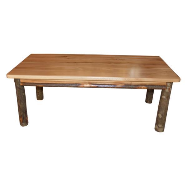 A &amp; L Furniture Hickory Solid Wood Coffee Table Table Rustic Hickory