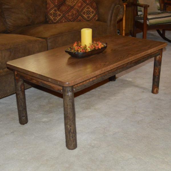 A &amp; L Furniture Hickory Solid Wood Coffee Table Table Rustic Hickory