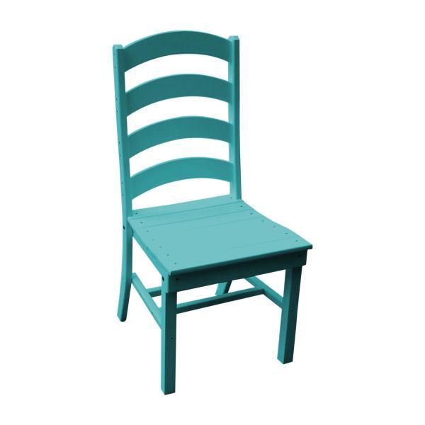 A &amp; L Furniture Ladderback Dining Chair Outdoor Chairs Aruba Blue