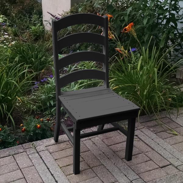 A &amp; L Furniture Ladderback Dining Chair Outdoor Chairs Aruba Blue