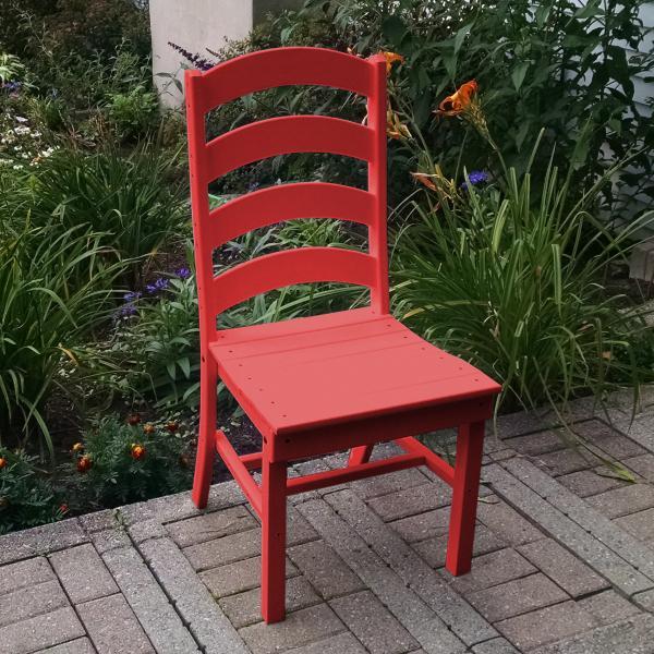 A &amp; L Furniture Ladderback Dining Chair Outdoor Chairs Aruba Blue