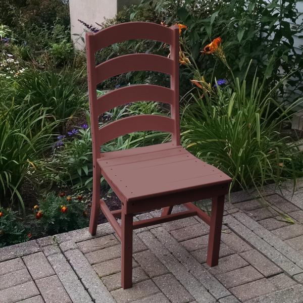 A &amp; L Furniture Ladderback Dining Chair Outdoor Chairs Aruba Blue
