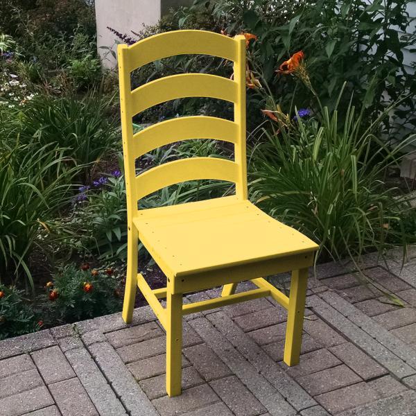 A &amp; L Furniture Ladderback Dining Chair Outdoor Chairs Aruba Blue