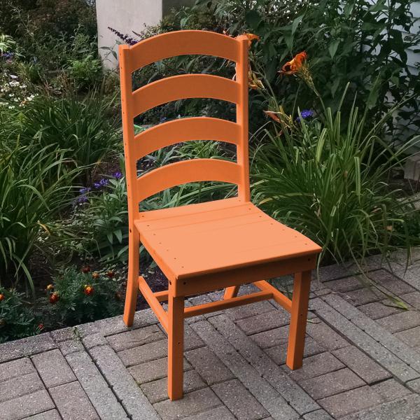 A &amp; L Furniture Ladderback Dining Chair Outdoor Chairs Aruba Blue