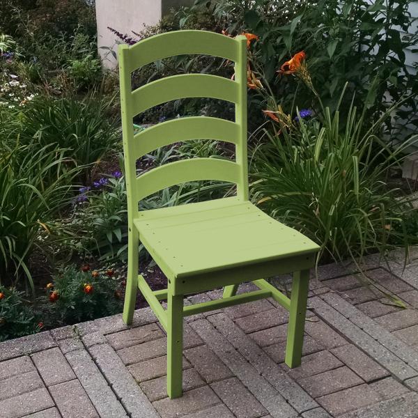 A &amp; L Furniture Ladderback Dining Chair Outdoor Chairs Aruba Blue