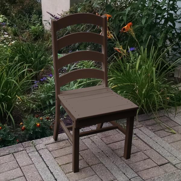 A &amp; L Furniture Ladderback Dining Chair Outdoor Chairs Aruba Blue