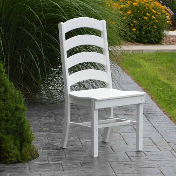 A &amp; L Furniture Ladderback Dining Chair Outdoor Chairs Aruba Blue
