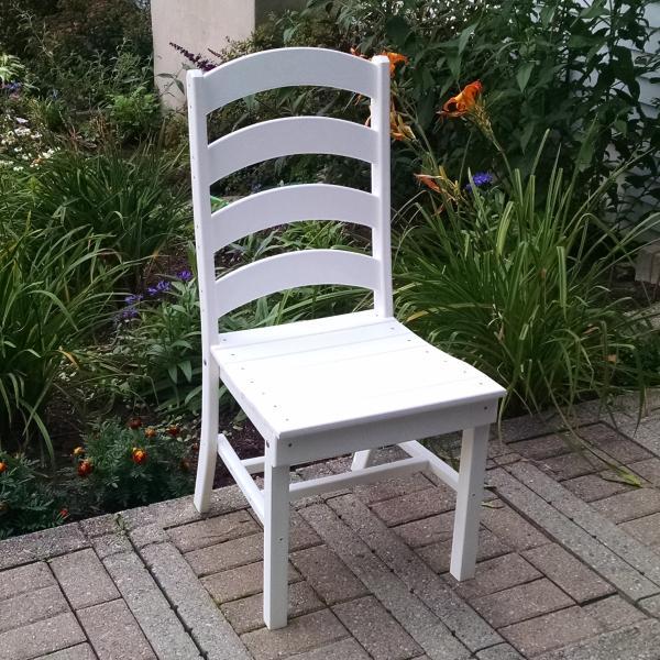 A &amp; L Furniture Ladderback Dining Chair Outdoor Chairs Aruba Blue