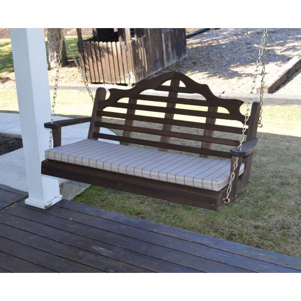 A &amp; L Furniture Marlboro Red Cedar Furniture Porch Swing Porch Swings 4ft / No / Unfinished