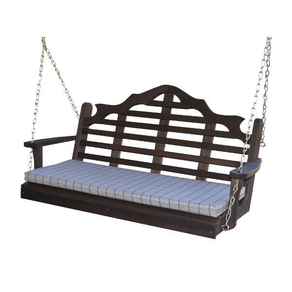 A &amp; L Furniture Marlboro Red Cedar Furniture Porch Swing Porch Swings 4ft / No / Unfinished