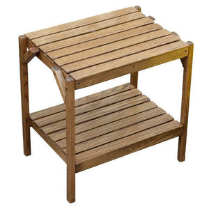 A & L Furniture Oak End Table End Table Walnut