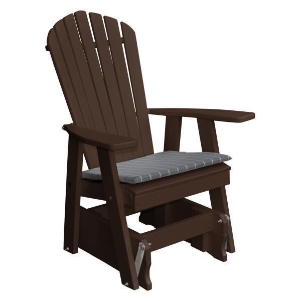 A &amp; L Furniture Poly Adirondack Gliding Chair Glider Tudor Brown
