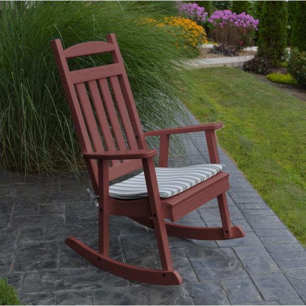 A &amp; L Furniture Poly Classic Porch Rocker Rocker Chair Aruba Blue