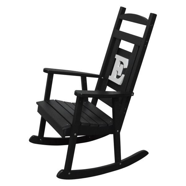 A &amp; L Furniture Poly Classic Rocker with Monogram Rocker Chair A / Black