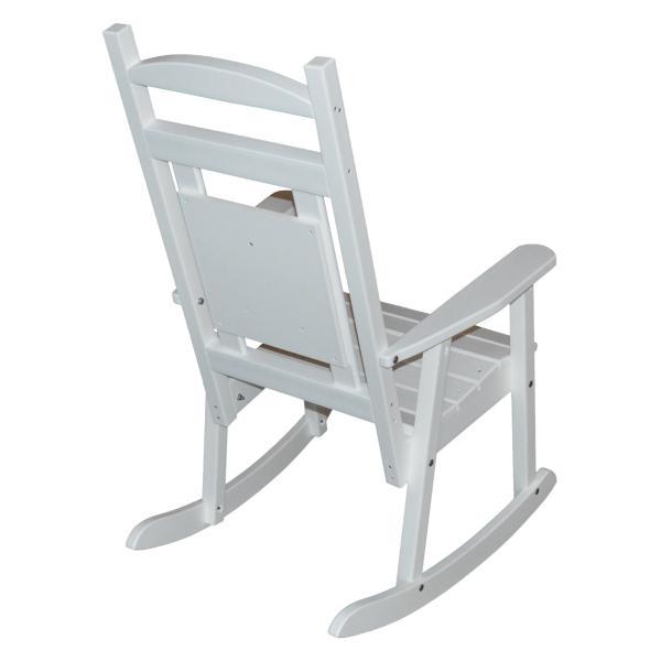 A &amp; L Furniture Poly Classic Rocker with Monogram Rocker Chair A / Black