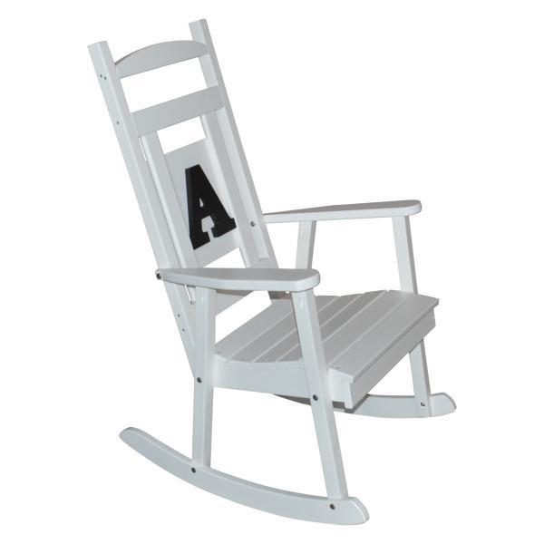 A &amp; L Furniture Poly Classic Rocker with Monogram Rocker Chair A / Black