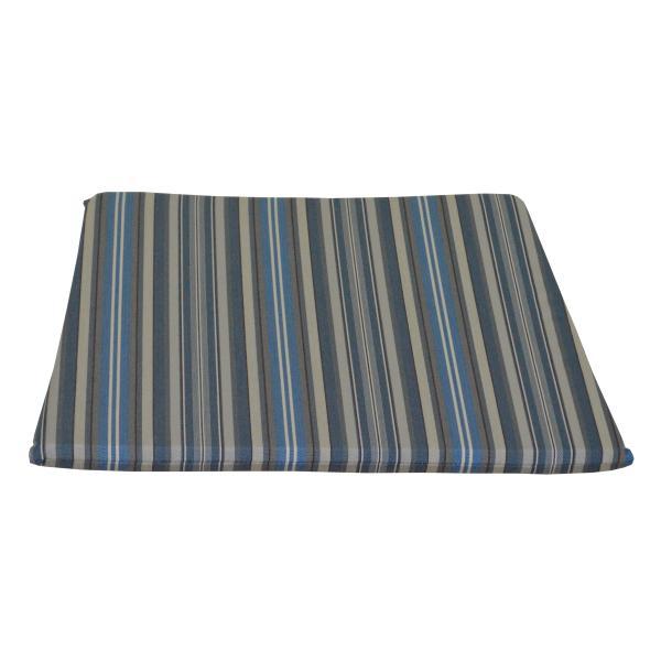 A & L Furniture Poly Dining Chair Seat Cushion Cushions & Pillows Blue Stripe