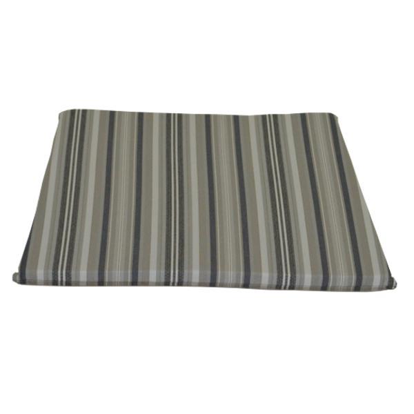 A & L Furniture Poly Dining Chair Seat Cushion Cushions & Pillows Gray Stripe