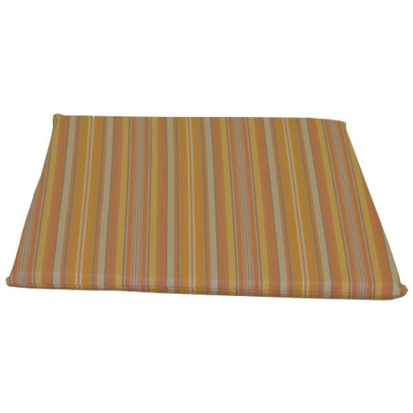 A & L Furniture Poly Dining Chair Seat Cushion Cushions & Pillows Orange Stripe