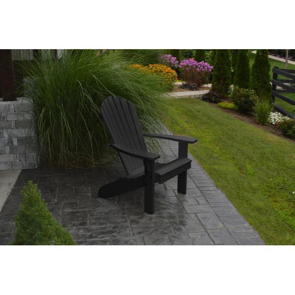A &amp; L Furniture Poly Fanback Adirondack Chair Outdoor Chairs Aruba Blue