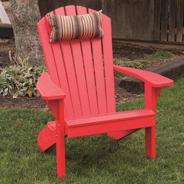 A &amp; L Furniture Poly Fanback Adirondack Chair Outdoor Chairs Aruba Blue