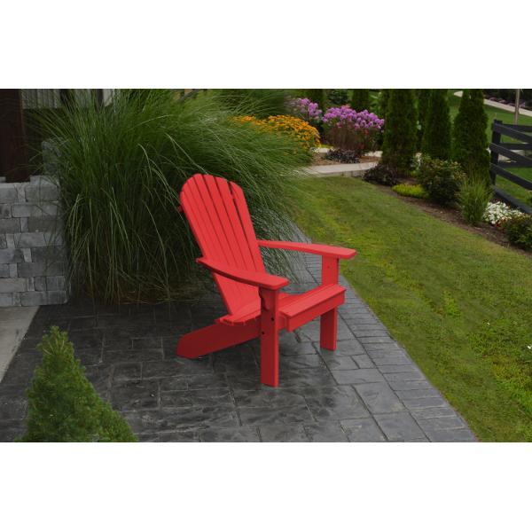 A &amp; L Furniture Poly Fanback Adirondack Chair Outdoor Chairs Aruba Blue
