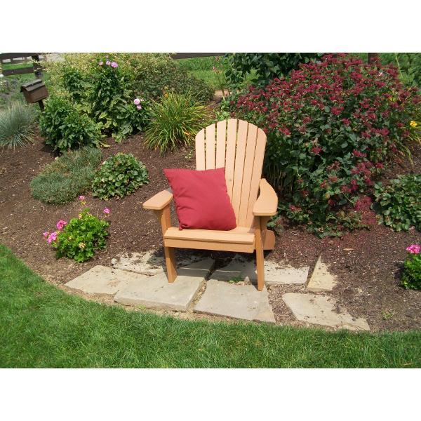 A &amp; L Furniture Poly Fanback Adirondack Chair Outdoor Chairs Aruba Blue
