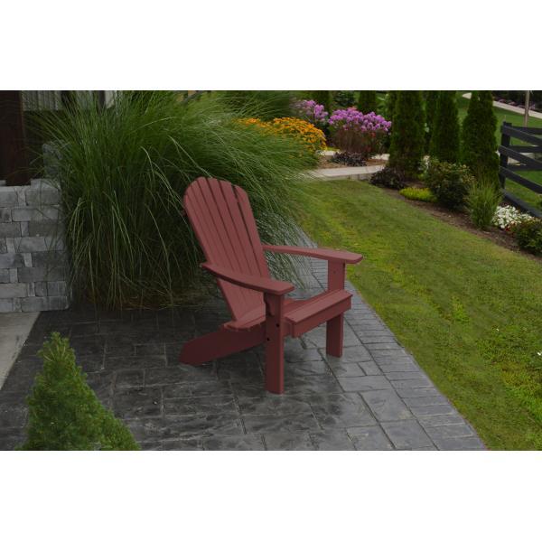 A &amp; L Furniture Poly Fanback Adirondack Chair Outdoor Chairs Aruba Blue