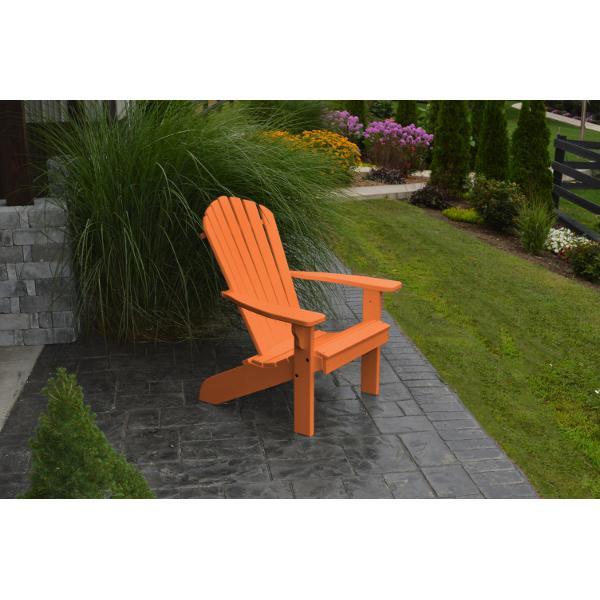 A &amp; L Furniture Poly Fanback Adirondack Chair Outdoor Chairs Aruba Blue