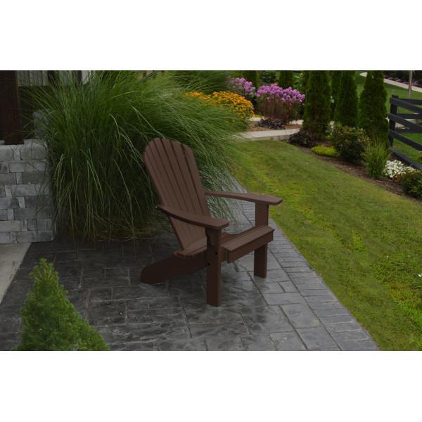 A &amp; L Furniture Poly Fanback Adirondack Chair Outdoor Chairs Aruba Blue