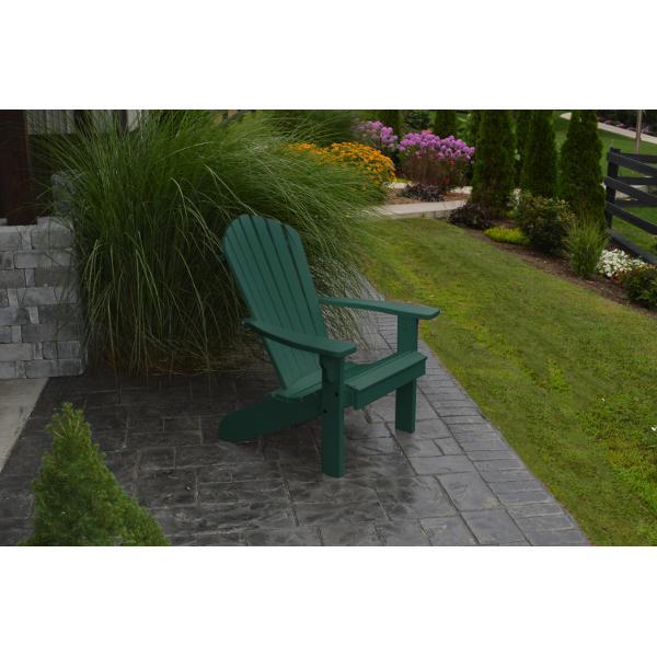 A &amp; L Furniture Poly Fanback Adirondack Chair Outdoor Chairs Aruba Blue