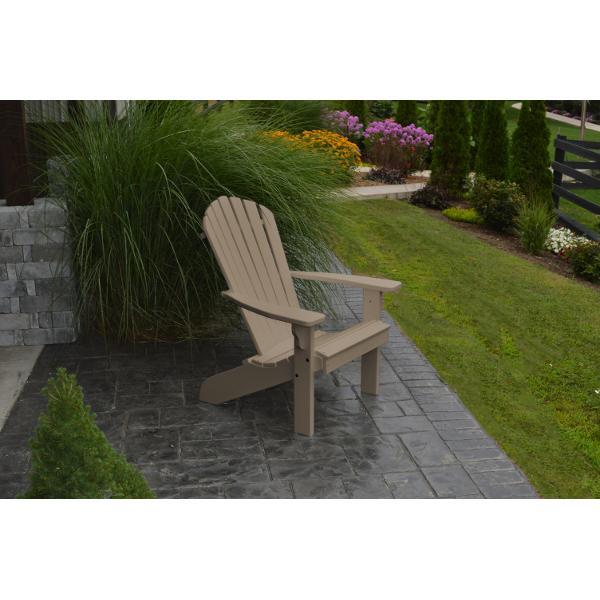 A &amp; L Furniture Poly Fanback Adirondack Chair Outdoor Chairs Aruba Blue