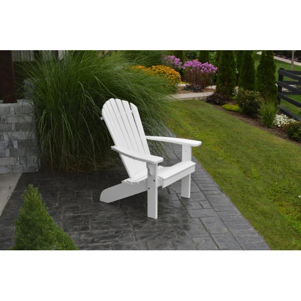 A &amp; L Furniture Poly Fanback Adirondack Chair Outdoor Chairs Aruba Blue