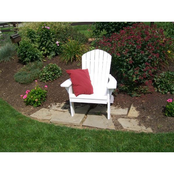 A &amp; L Furniture Poly Fanback Adirondack Chair Outdoor Chairs Aruba Blue