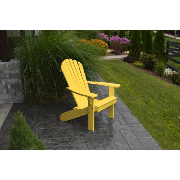 A &amp; L Furniture Poly Fanback Adirondack Chair Outdoor Chairs Aruba Blue