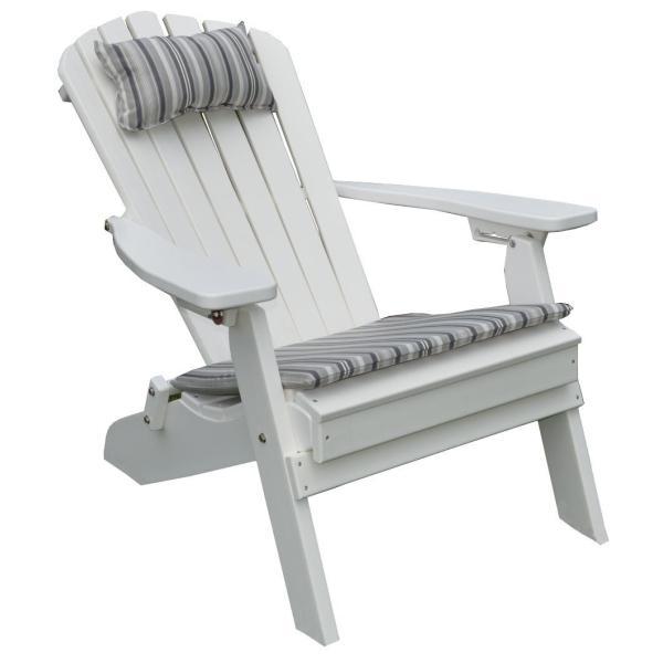 A &amp; L Furniture Poly Folding/Reclining Adirondack Chair Outdoor Chairs Aruba Blue