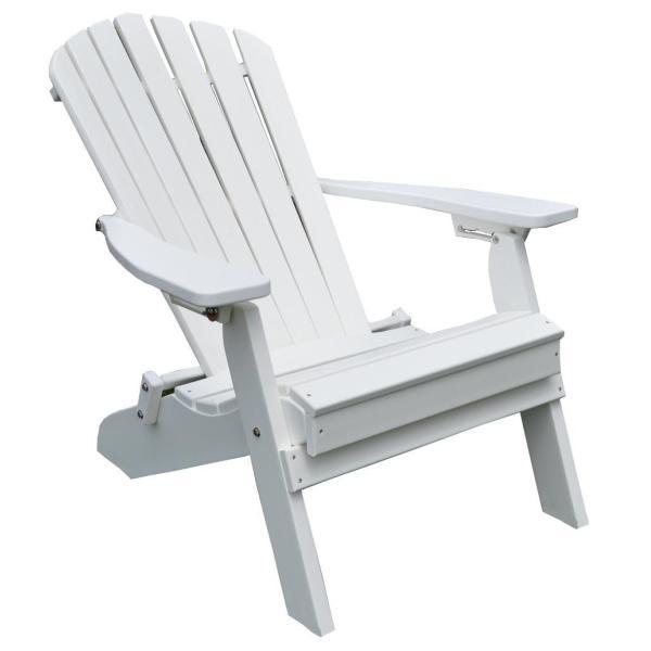 A &amp; L Furniture Poly Folding/Reclining Adirondack Chair Outdoor Chairs Aruba Blue