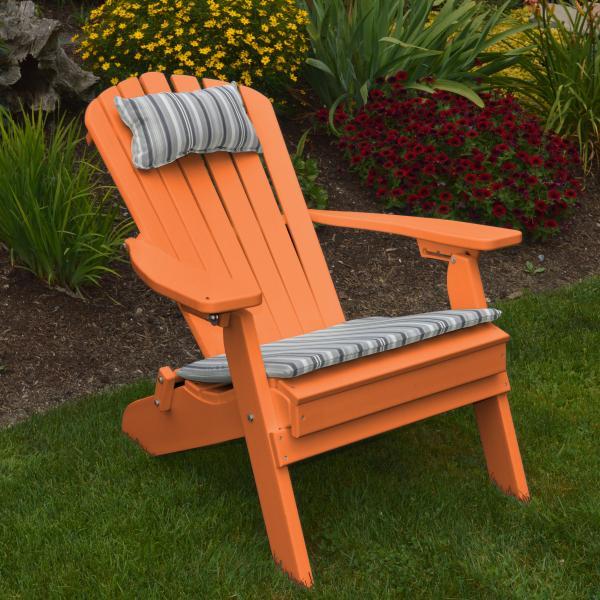 A &amp; L Furniture Poly Folding/Reclining Adirondack Chair Outdoor Chairs Aruba Blue