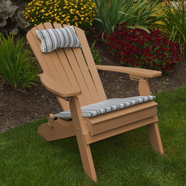A &amp; L Furniture Poly Folding/Reclining Adirondack Chair Outdoor Chairs Aruba Blue
