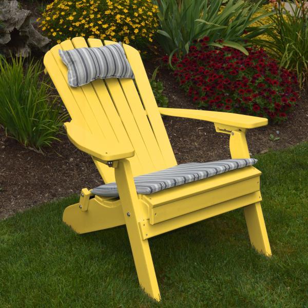 A &amp; L Furniture Poly Folding/Reclining Adirondack Chair Outdoor Chairs Aruba Blue