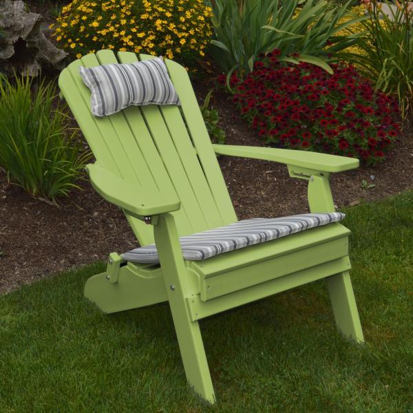 A &amp; L Furniture Poly Folding/Reclining Adirondack Chair Outdoor Chairs Aruba Blue