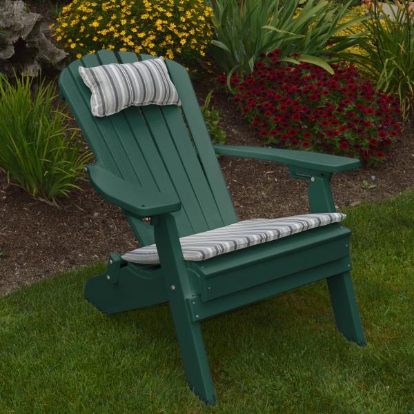 A &amp; L Furniture Poly Folding/Reclining Adirondack Chair Outdoor Chairs Aruba Blue