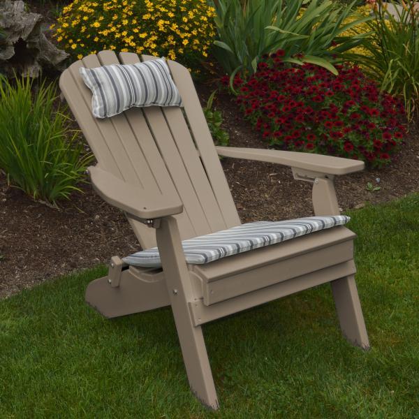 A &amp; L Furniture Poly Folding/Reclining Adirondack Chair Outdoor Chairs Aruba Blue