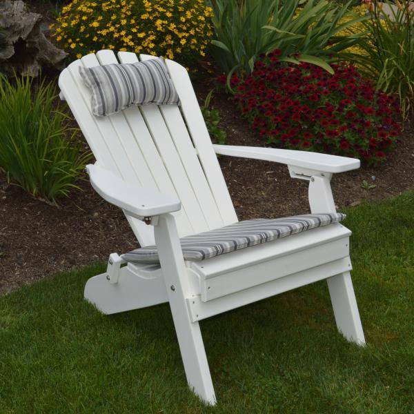 A &amp; L Furniture Poly Folding/Reclining Adirondack Chair Outdoor Chairs Aruba Blue