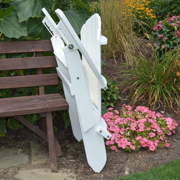 A &amp; L Furniture Poly Folding/Reclining Adirondack Chair Outdoor Chairs Aruba Blue