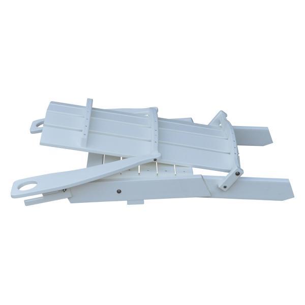 A &amp; L Furniture Poly Hampton Folding Adirondack Chair w/2 Cupholders Adirondack Aruba Blue